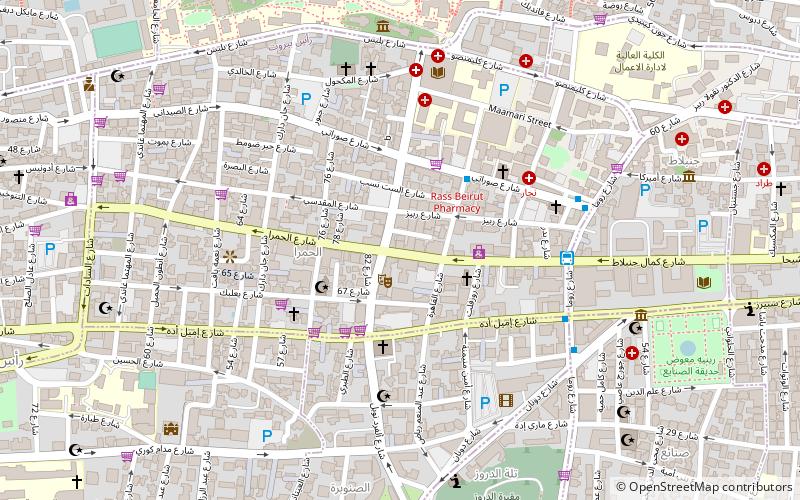 al madina theatre bejrut location map