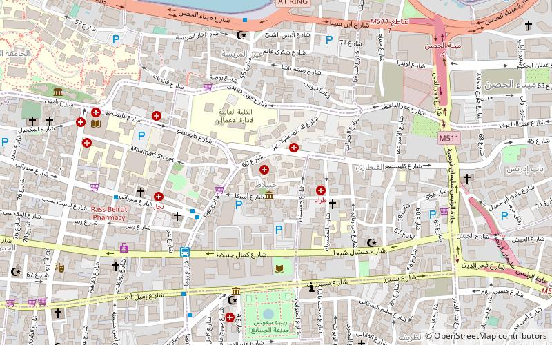 rue clemenceau bejrut location map