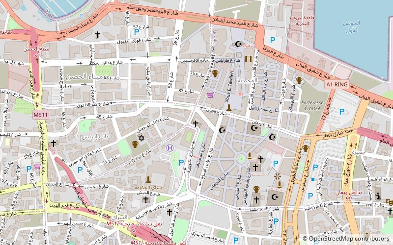 Saint Louis des Pères Capucins location map