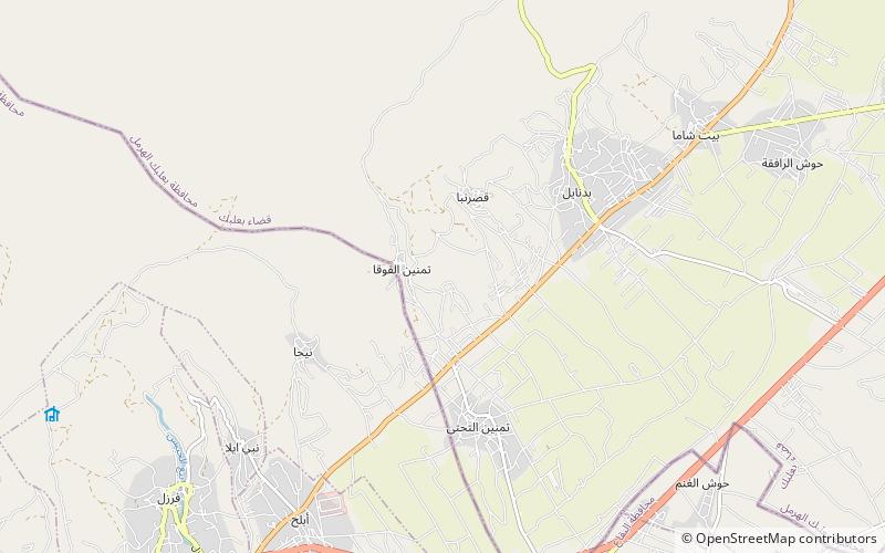 Temnine el-Faouqa location map