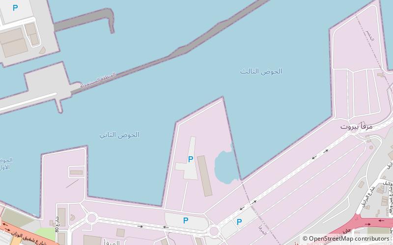 Hafen von Beirut location map