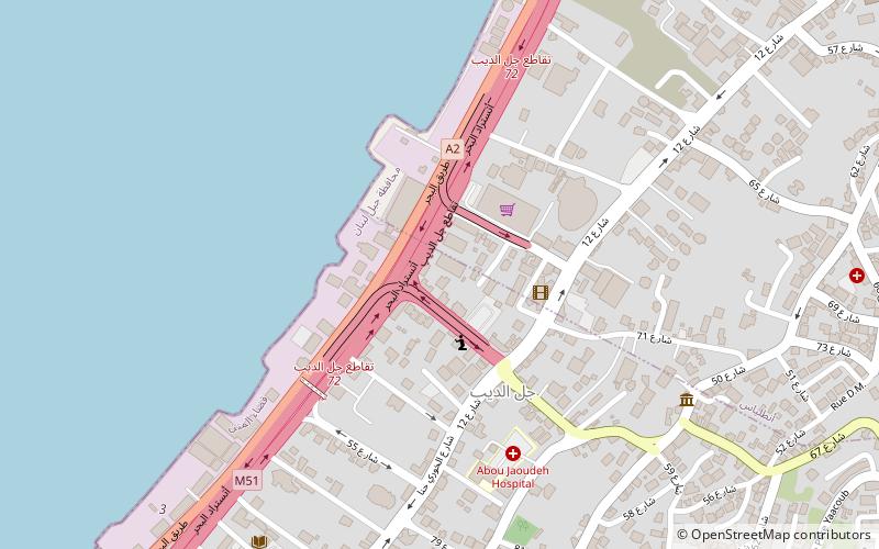 sodetel sal bejrut location map