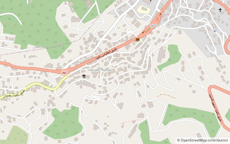 Bikfaya location map