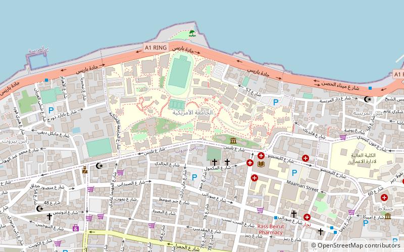Manar University of Tripoli location map
