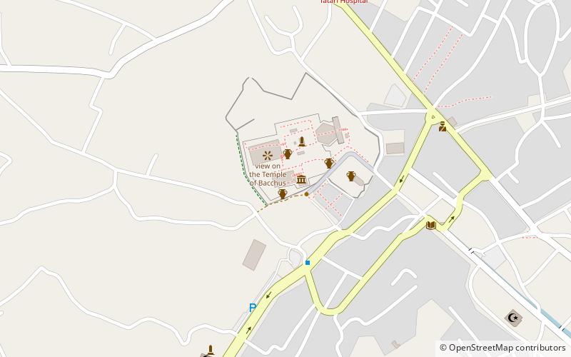 Templo de Baco location map