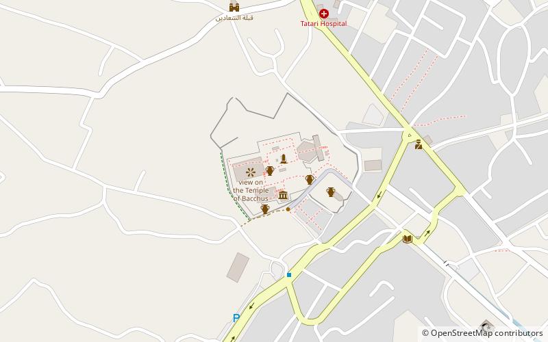 acropole baalbek location map