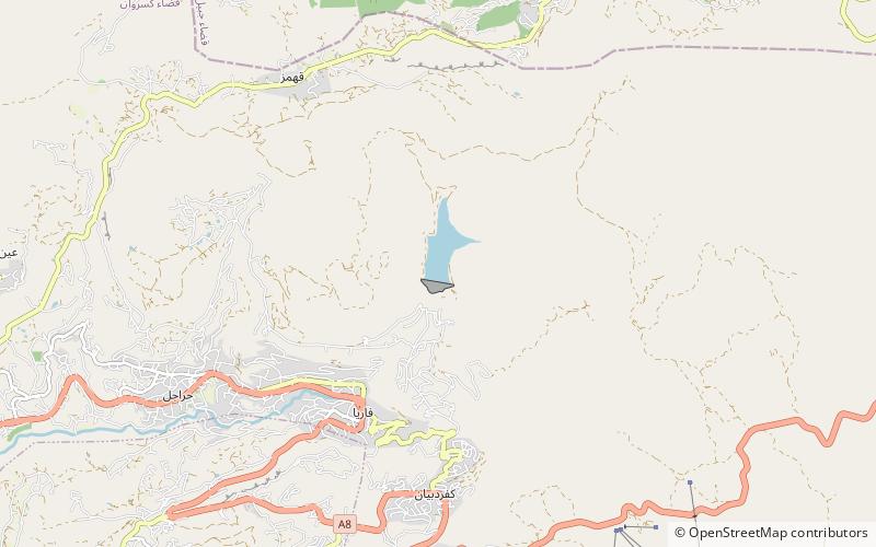 Chabrouh Dam location map
