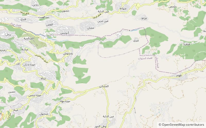 Jabal Moussa Biosphere Reserve location map