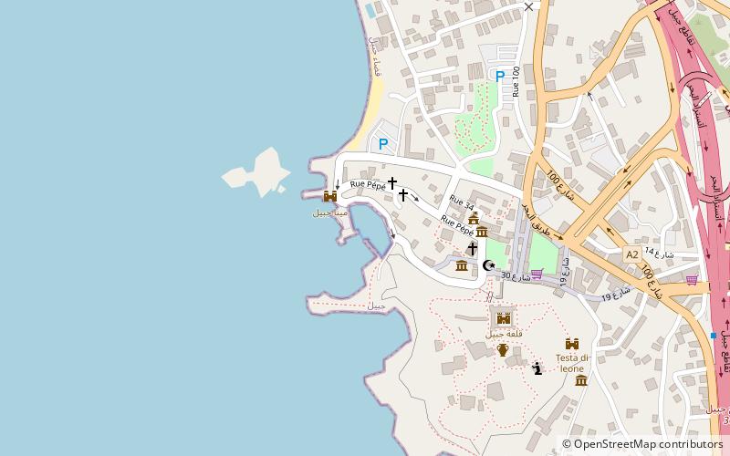 port de peche byblos location map
