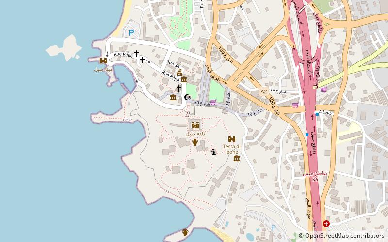 Embriaco family location map