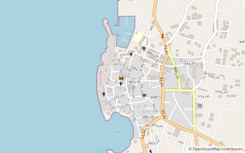 Phoenician Castle location map