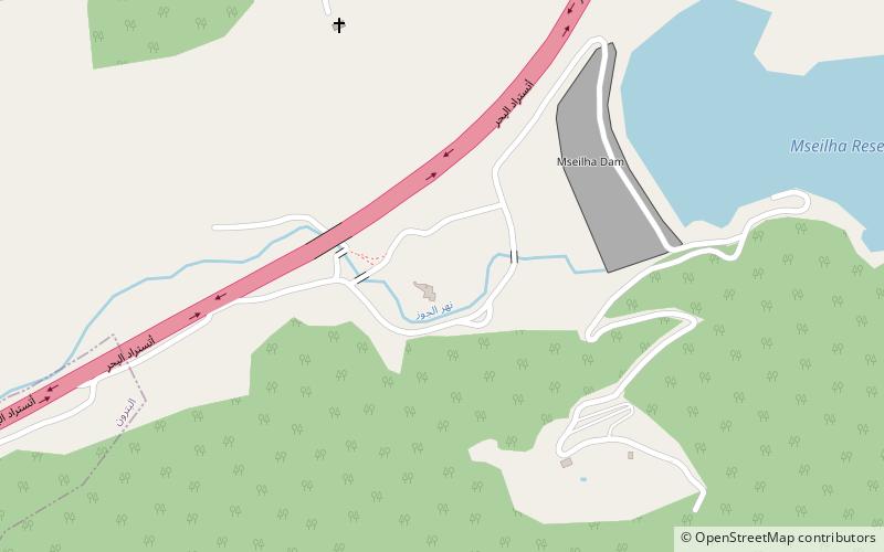 Mseilha Fort location map