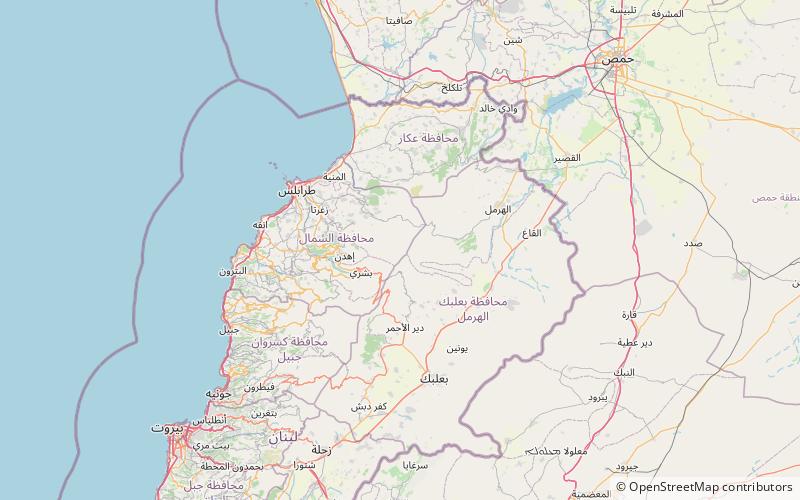 Mount Lebanon location map