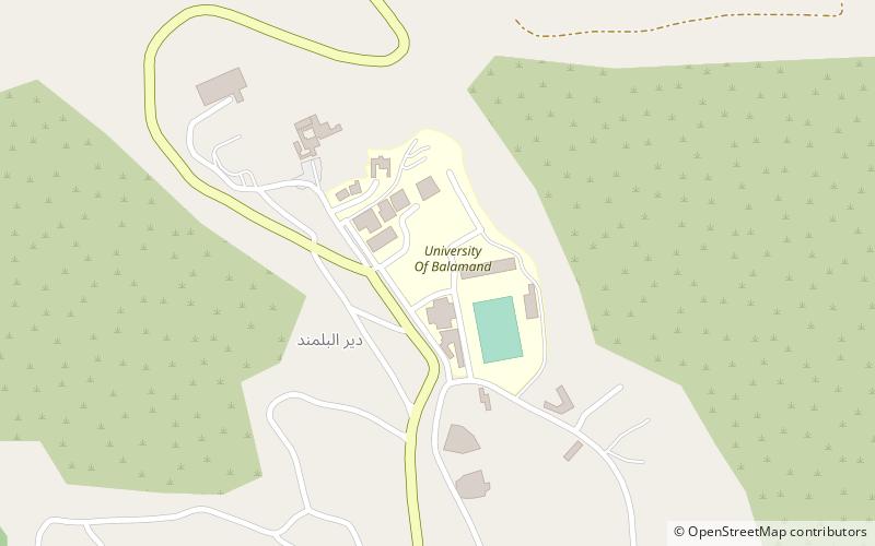 uniwersytet balamand trypolis location map