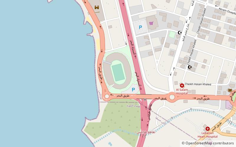 zgharta stadium trypolis location map