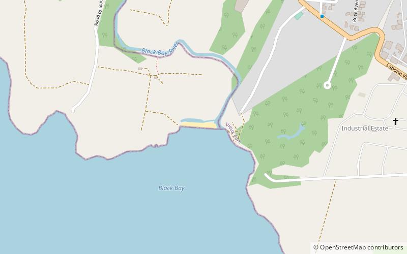 black bay beach location map