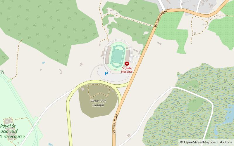 George Odlum Stadium location map