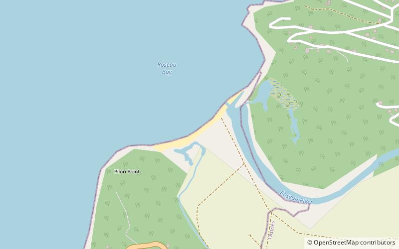 marigot beach marigot bay location map