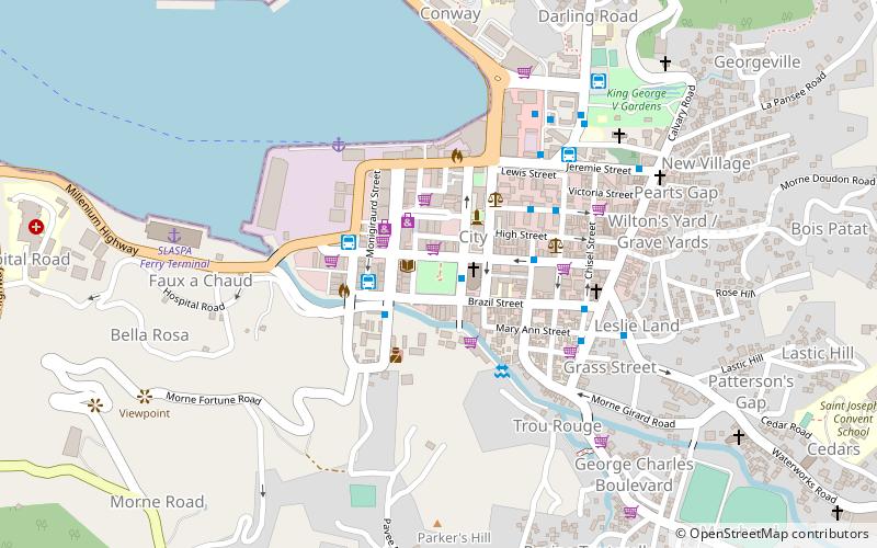 Derek Walcott Square location map