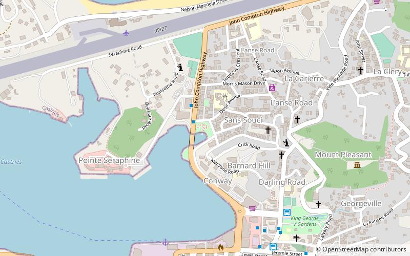 serenity park castries location map