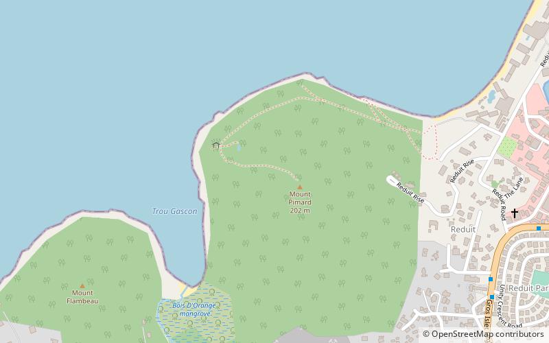mount pimard gros islet location map