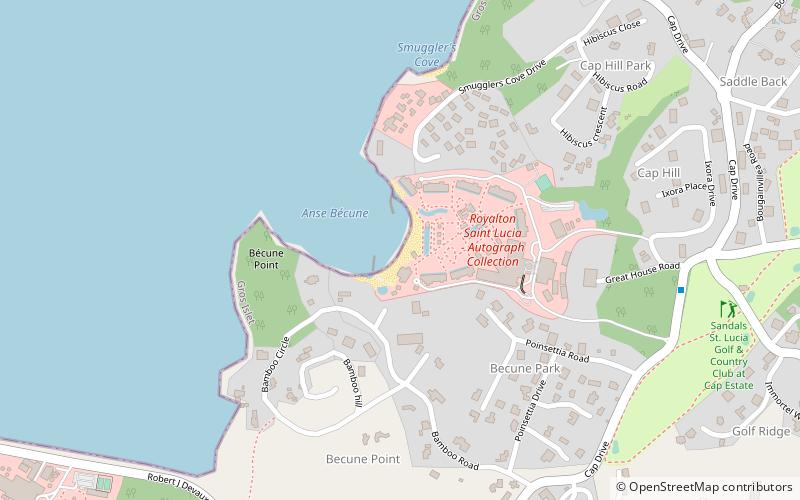 Smuggler's Cove Beach location map