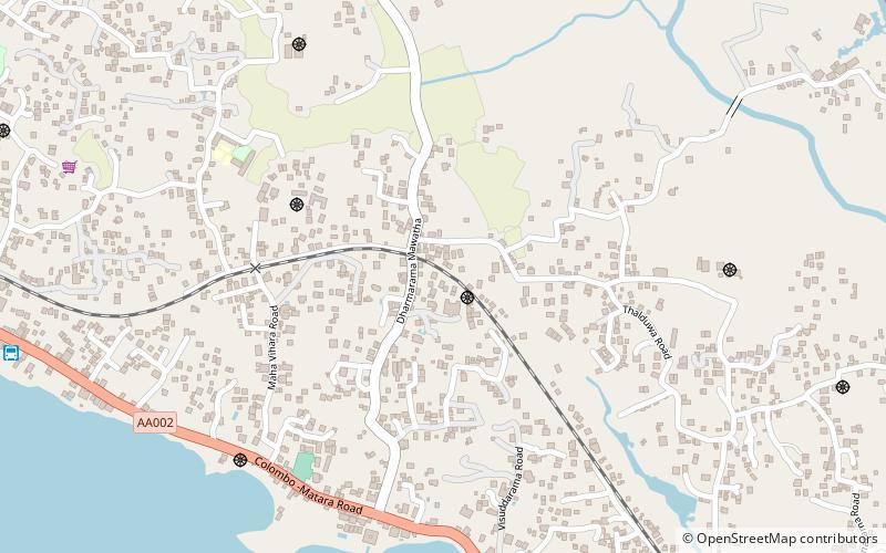 Ahangama location map