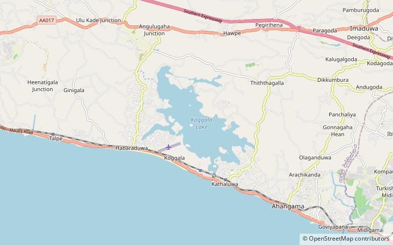 Koggala Lake location map