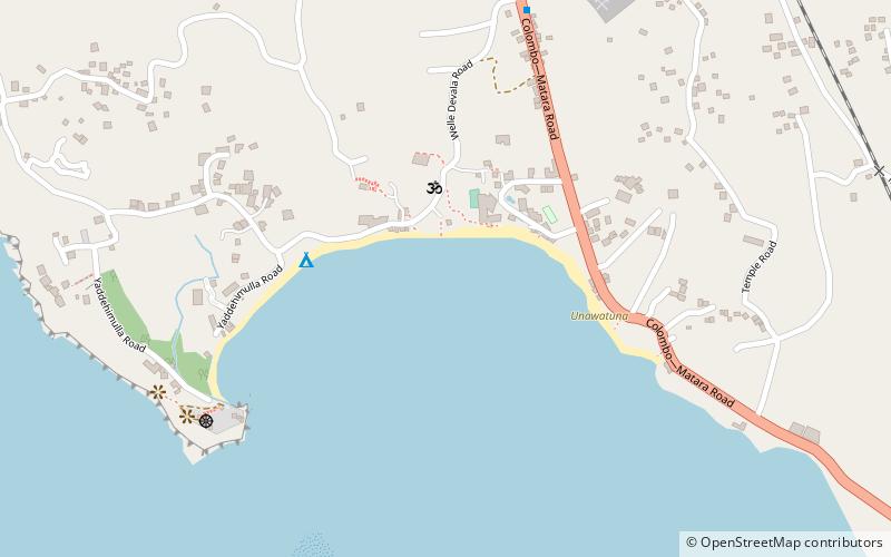 Unawatuna Beach location map