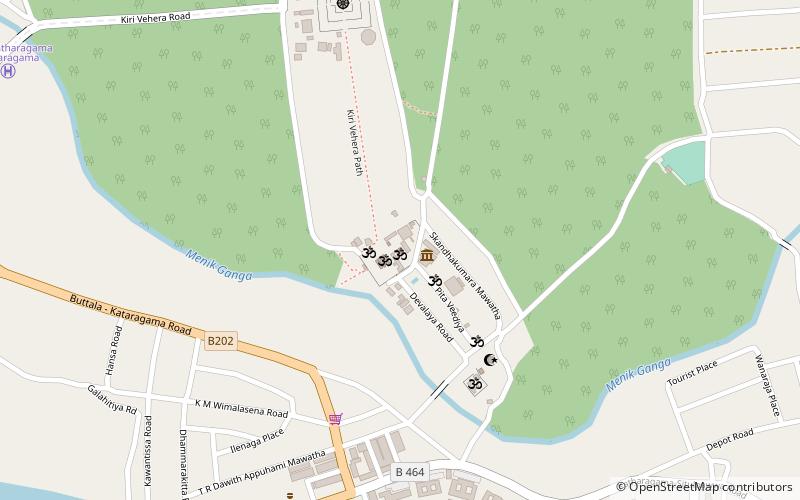 teyvani amma kovil kataragama location map
