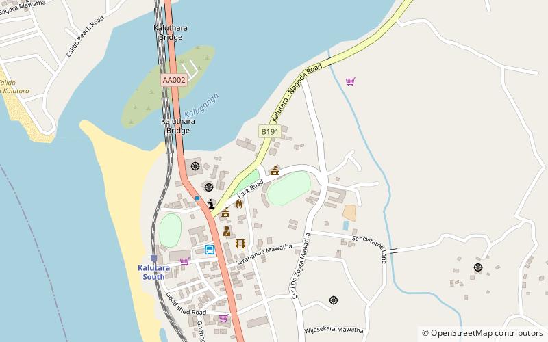 kalutara stadium location map