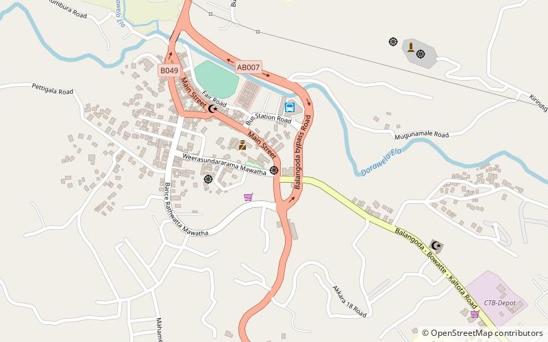 Balangoda location map