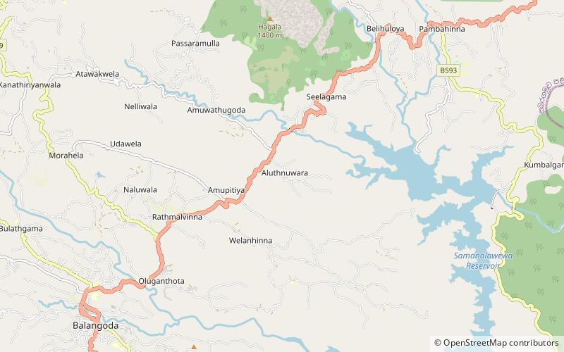 Uggal Aluthnuwara Kataragama Devalaya location map