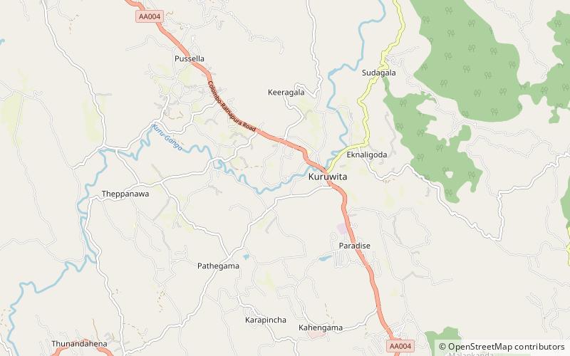 Delgamuwa Raja Maha Vihara location map