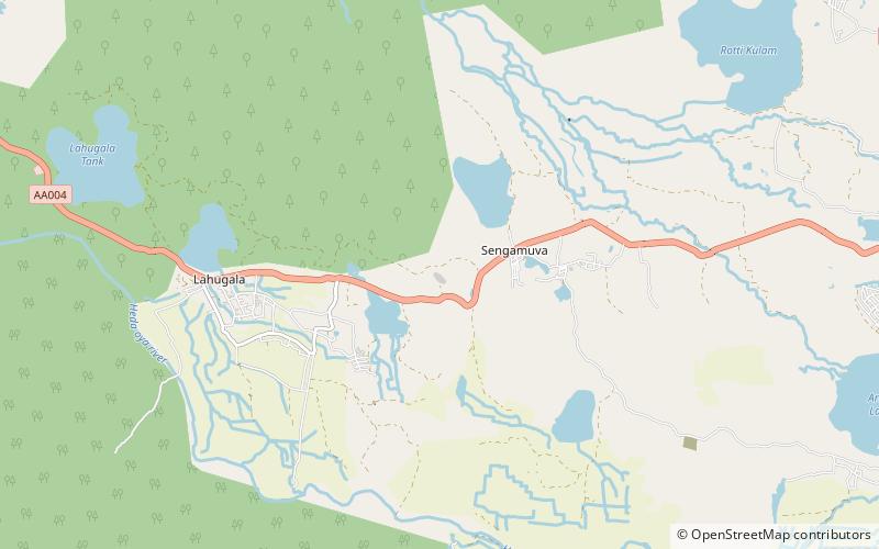 Lahugala Kota Vehera location map