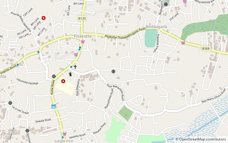 Kotte Raja Maha Vihara location map