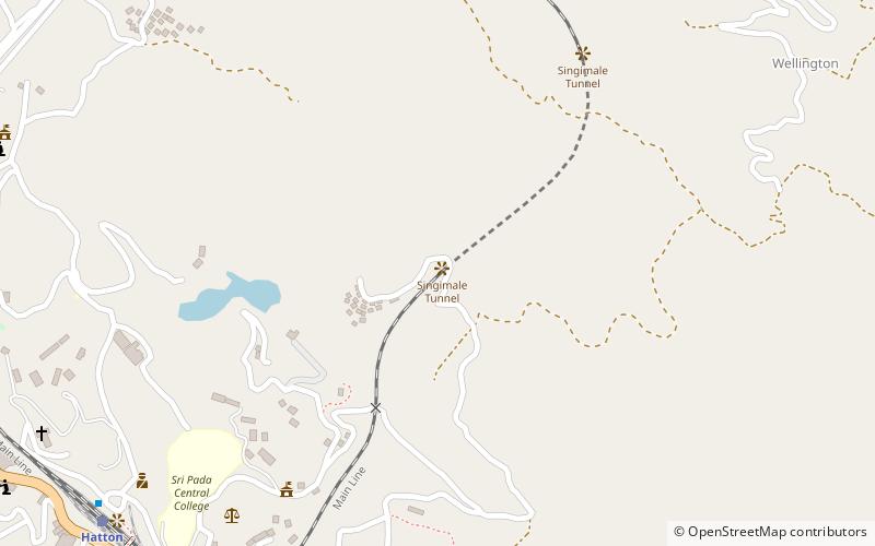 singha malai tunnel hatton location map