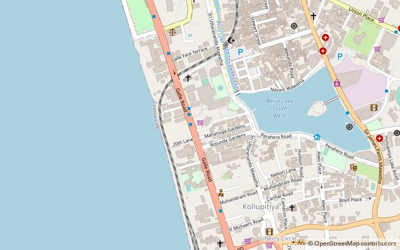 Crescat Boulevard location map