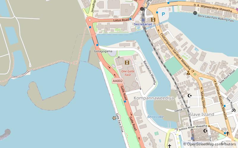 One Galle Face location map