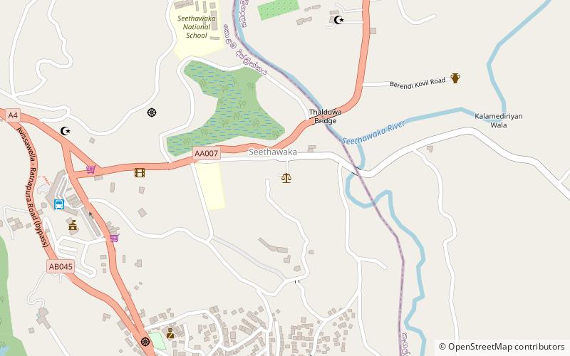 Seetawaka Botanical Garden location map