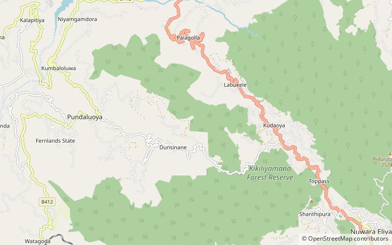 Dunsinane Falls location map