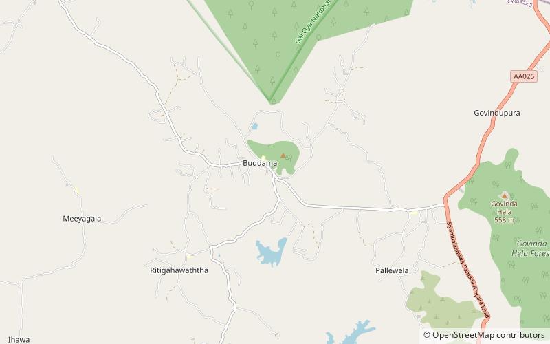 buddama raja maha vihara gal oya national park location map