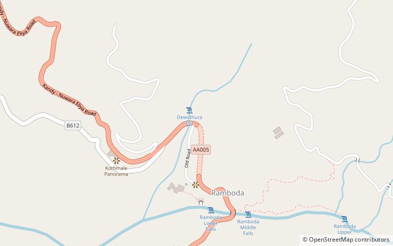 Devathura Falls location map
