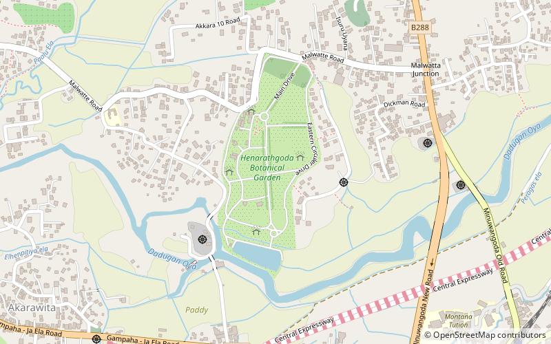 Gampaha Botanical Garden location map