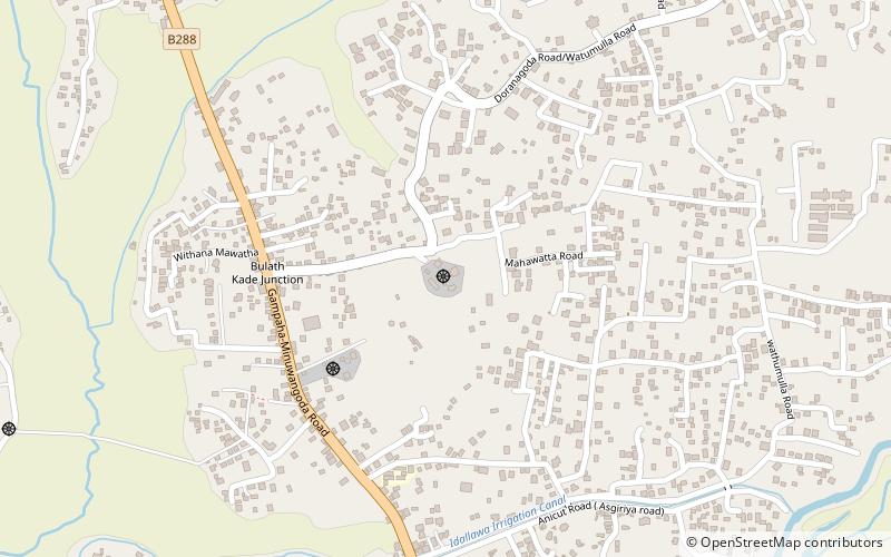 Asgiriya Raja Maha Vihara location map