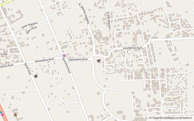 st sebastians church negombo location map