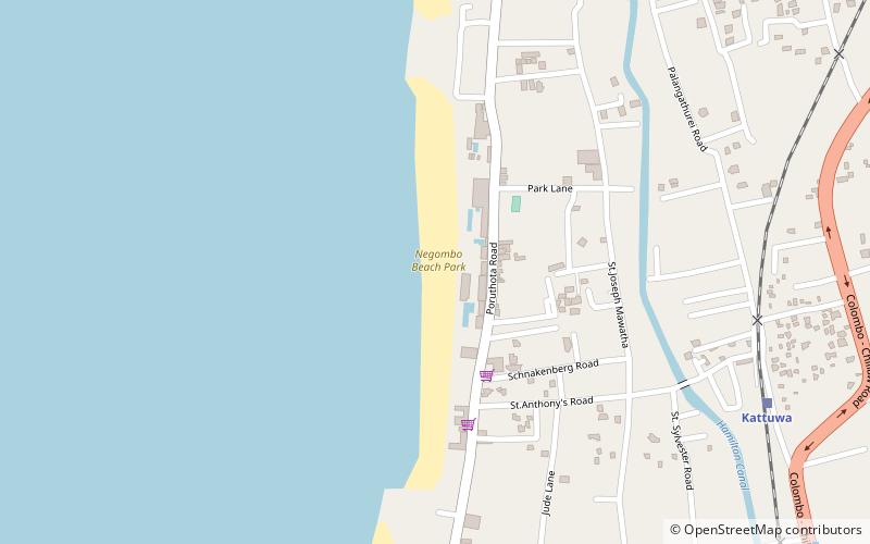 C Negombo location map