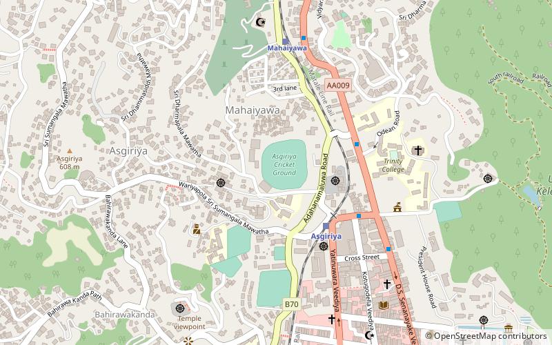 Asgiriya Stadium location map