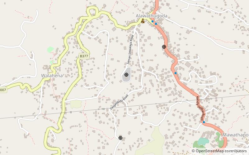 Alawathugoda Saman Devalaya location map