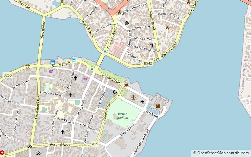 Batticaloa Gate location map